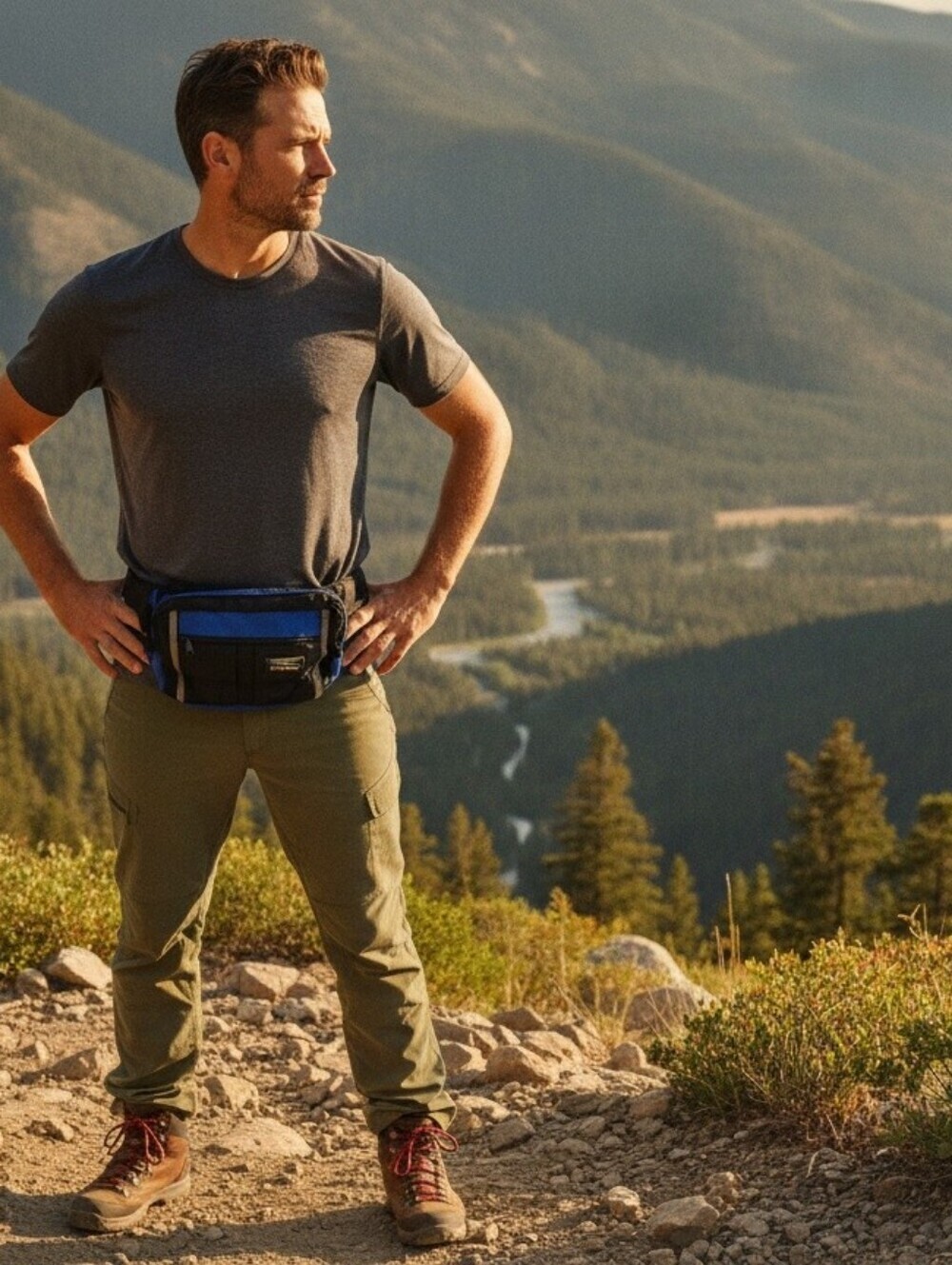 Vintage L.L.Bean deluxe waist/fanny hiking pack.